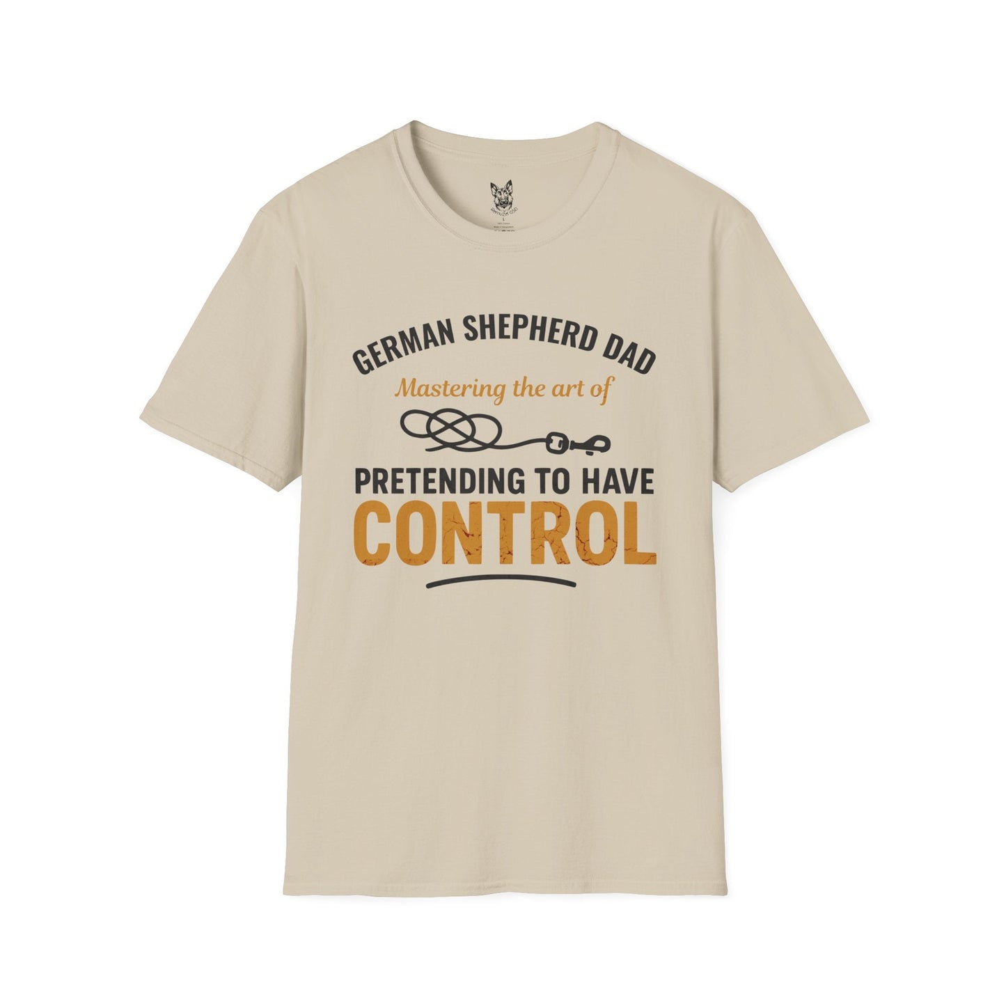 T-Shirt Sand / S Pretending I’m in Charge – Relatable German Shepherd T-Shirt (UK)