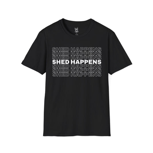 T-Shirt Black / S Shed Happens – Funny German Shepherd T-Shirt (UK)