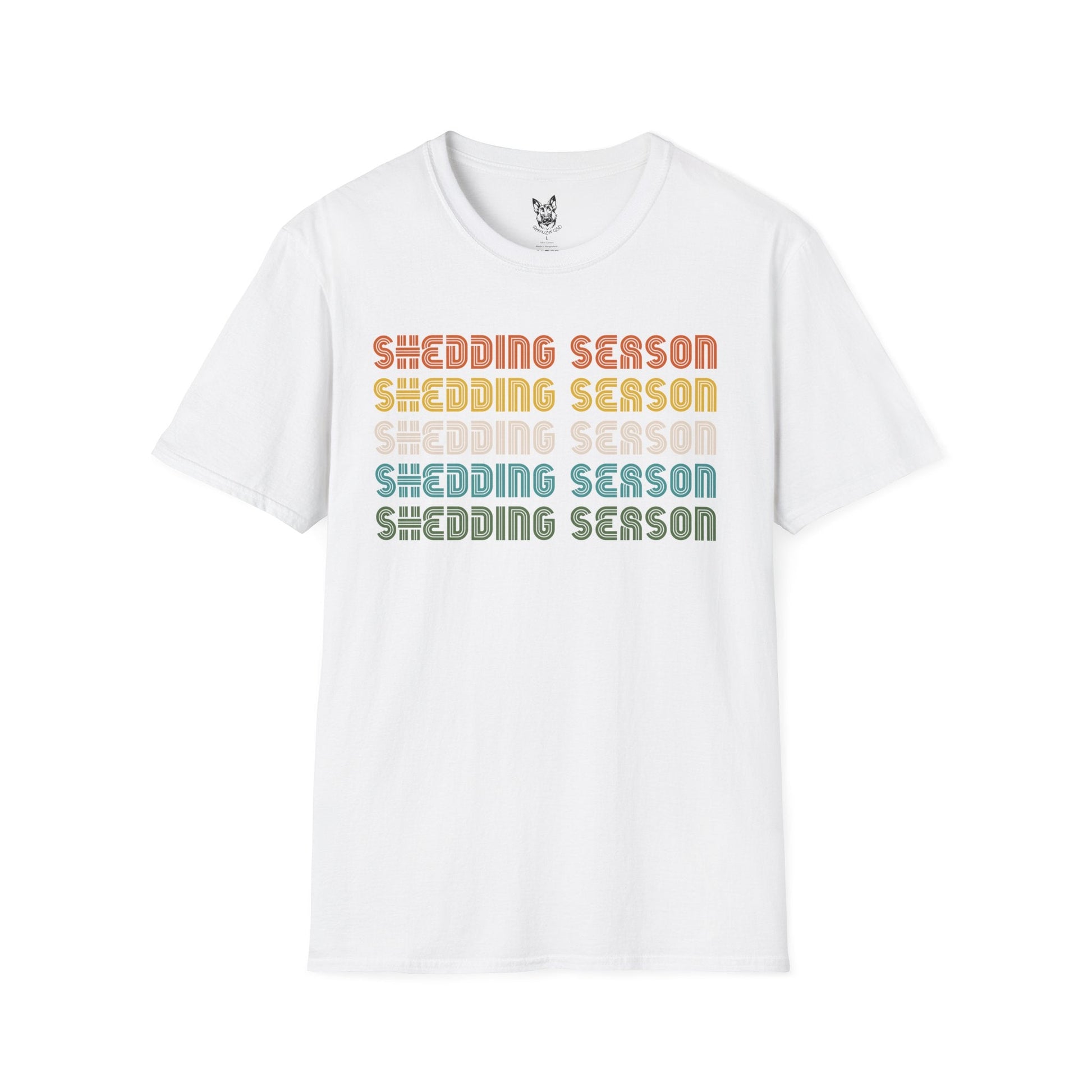 T-Shirt White / S Shedding Season – Funny German Shepherd T-Shirt (UK)