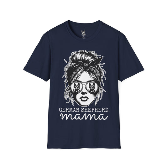 T-Shirt Navy / S Shepherd Mama Energy – Sassy German Shepherd T-Shirt (UK)