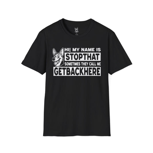 T-Shirt Black / S STOPTHAT – Funny German Shepherd T-Shirt (UK)