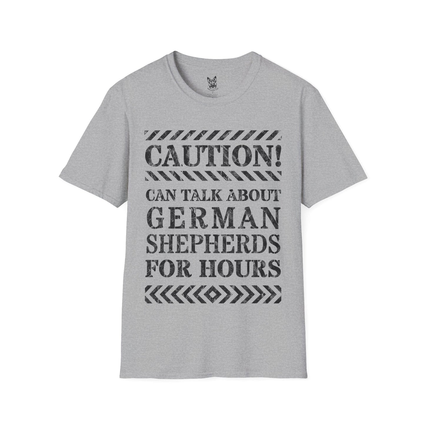 T-Shirt Sport Grey / S Will Talk for Hours – Obsessed German Shepherd T-Shirt (UK)