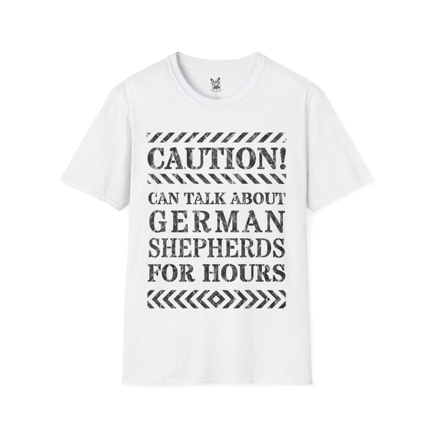 T-Shirt White / S Will Talk for Hours – Obsessed German Shepherd T-Shirt (UK)
